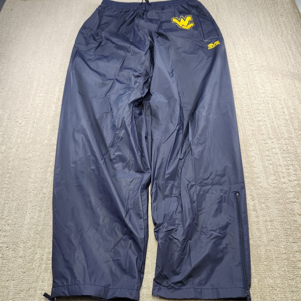 WVU Mountaineers Rain Pants Men XL Mirage Pvc Blue Waterproof Golf NCAA - Picture 2 of 8